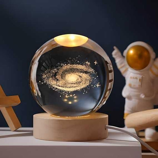 Magical 3D Crystal Lamp Ball – Mesmerising Colour-Changing Night Light for Home & Gifting