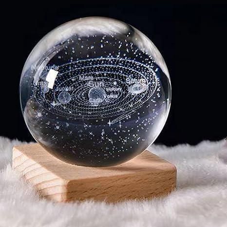 Magical 3D Crystal Lamp Ball – Mesmerising Colour-Changing Night Light for Home & Gifting