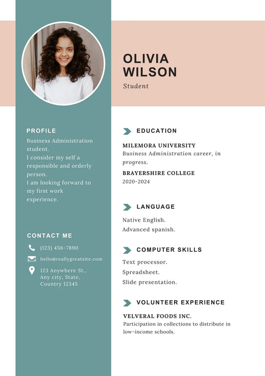 Canva Resume template