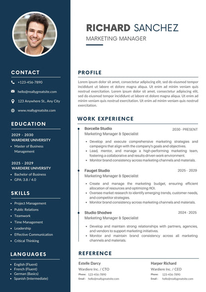 Canva Resume template